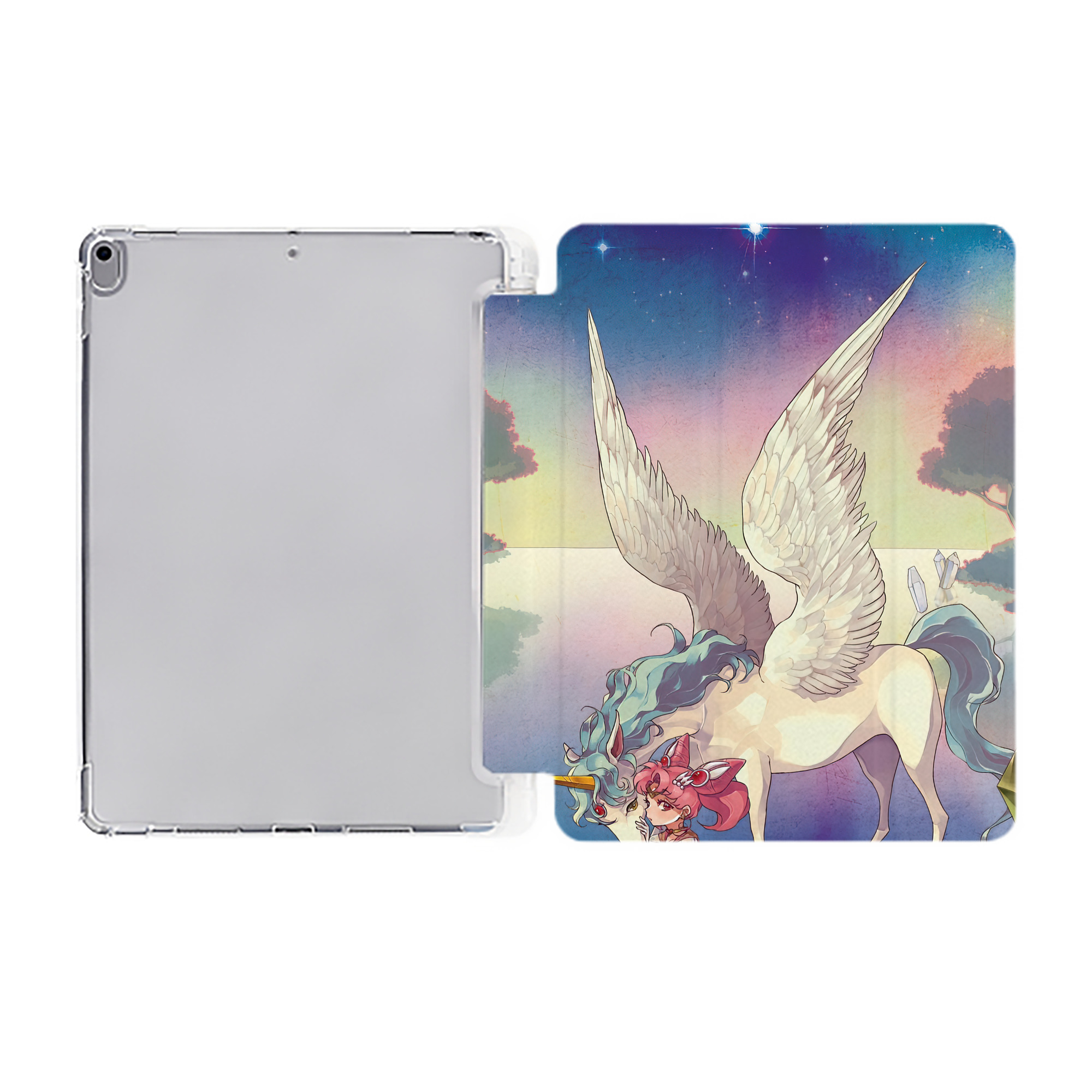 （画像用） 美少女戦士セーラームーン Sailor Moon IPad ケース ペン収納付き 三つ折りスタンド PUレザー×シリコン 対応機種9.5/10.5/10.9インチ